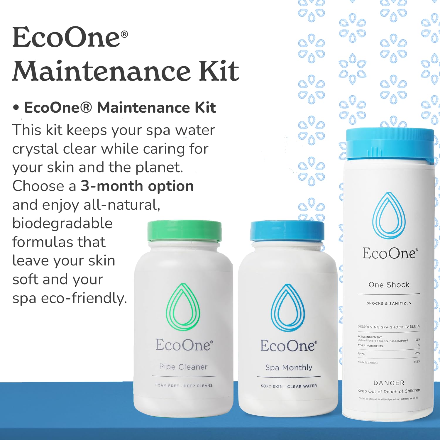 Amazon.com: EcoOne Hot Tub Chemical Maintenance & Supply Kit | Spa